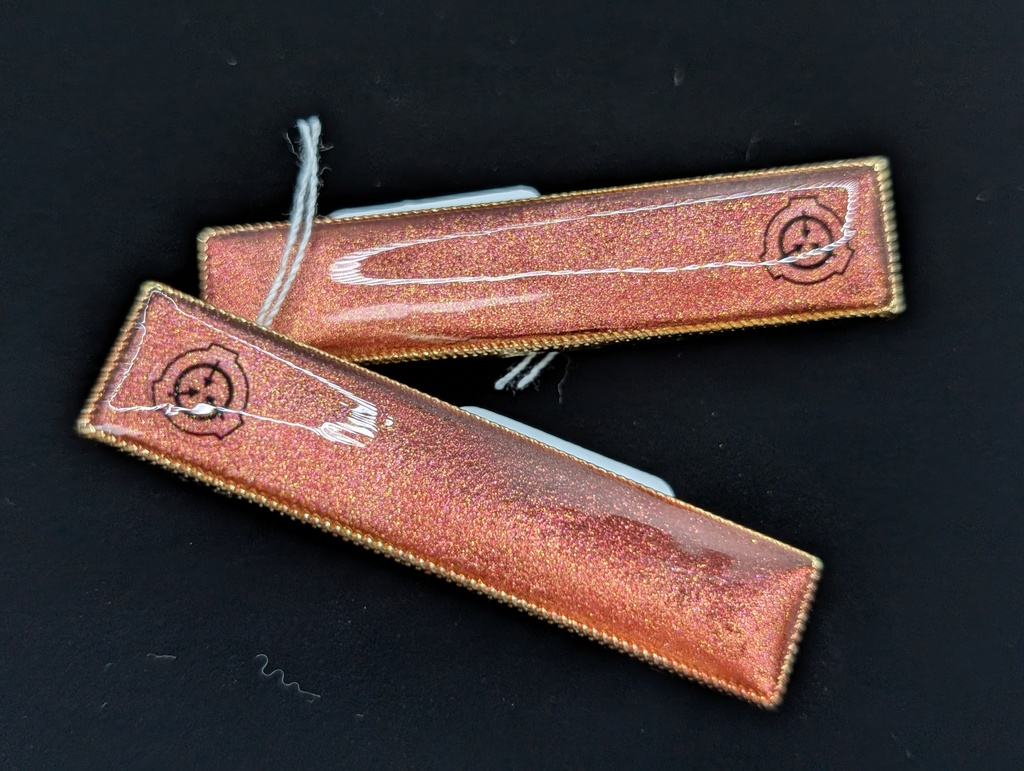 オブジェクトクラスカラー髪留め