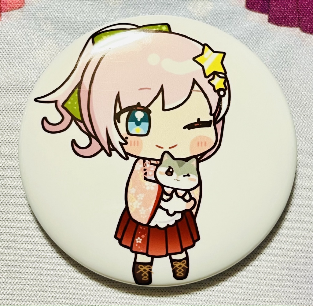 桜とおにぎりの和喫茶　缶バッチ(SDカノン)