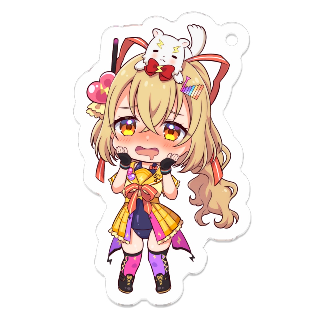 電波ゆうゆ2周年&誕生日記念グッズ⚡アクリルキーホルダー