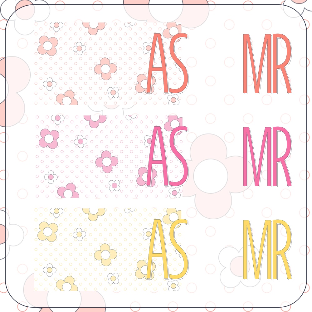 ASMR✿お花ポップなサムネイル素材