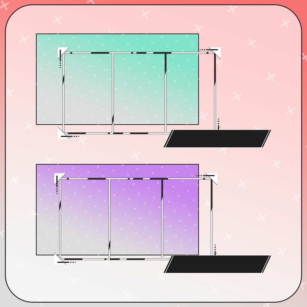 ゲームコラボにおすすめ!3人用コラボ配信/サムネ素材②