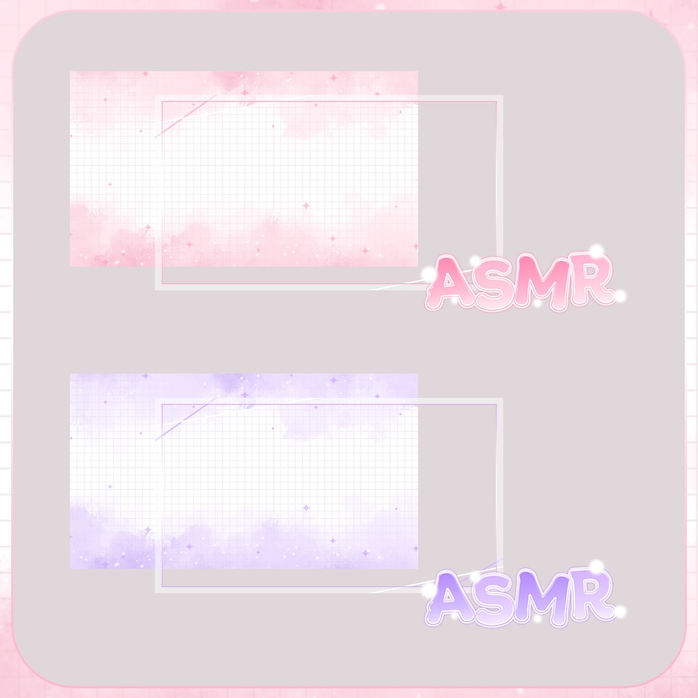 ASMR✨ふわふわなサムネイル素材