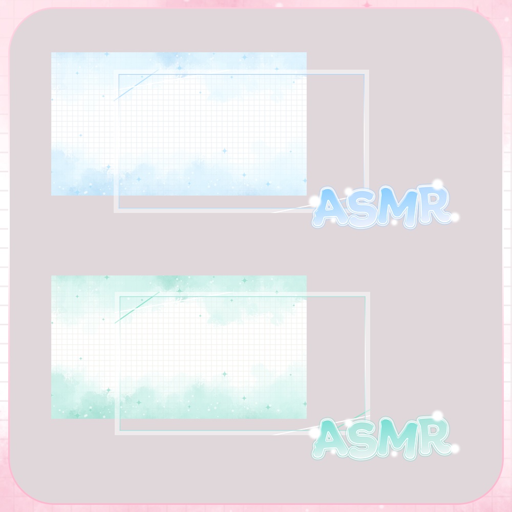 ASMR✨ふわふわなサムネイル素材