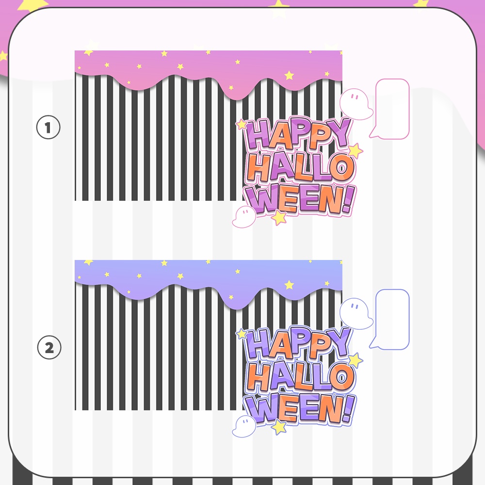 ハロウィンに🎃ポップなサムネイル素材