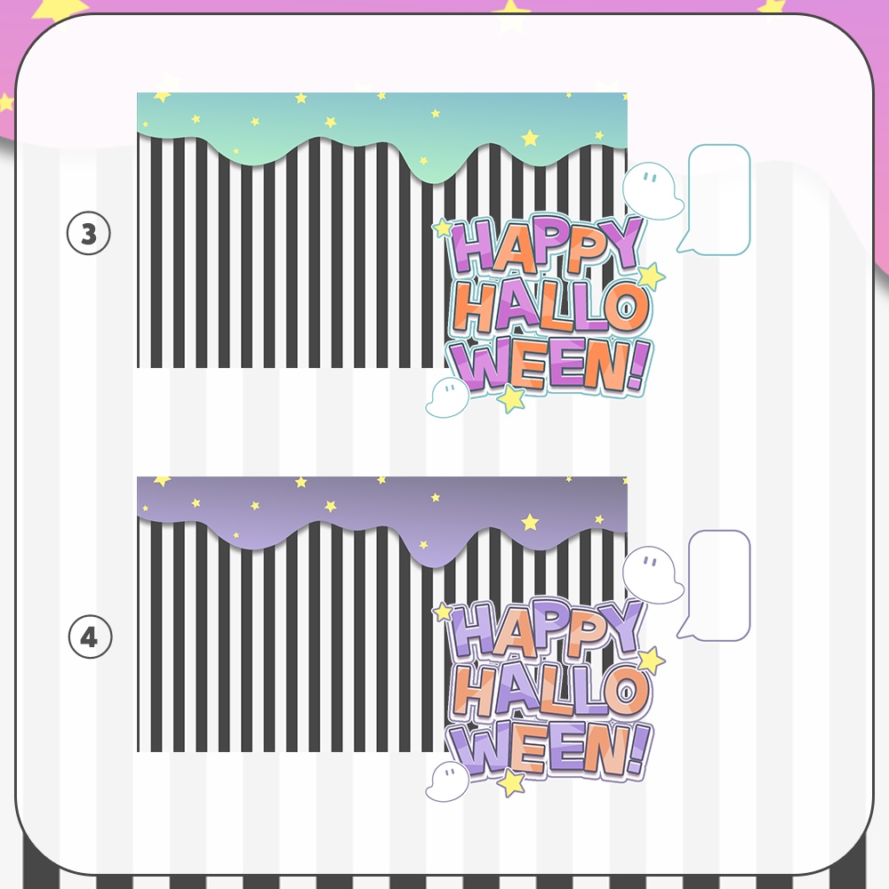 ハロウィンに🎃ポップなサムネイル素材