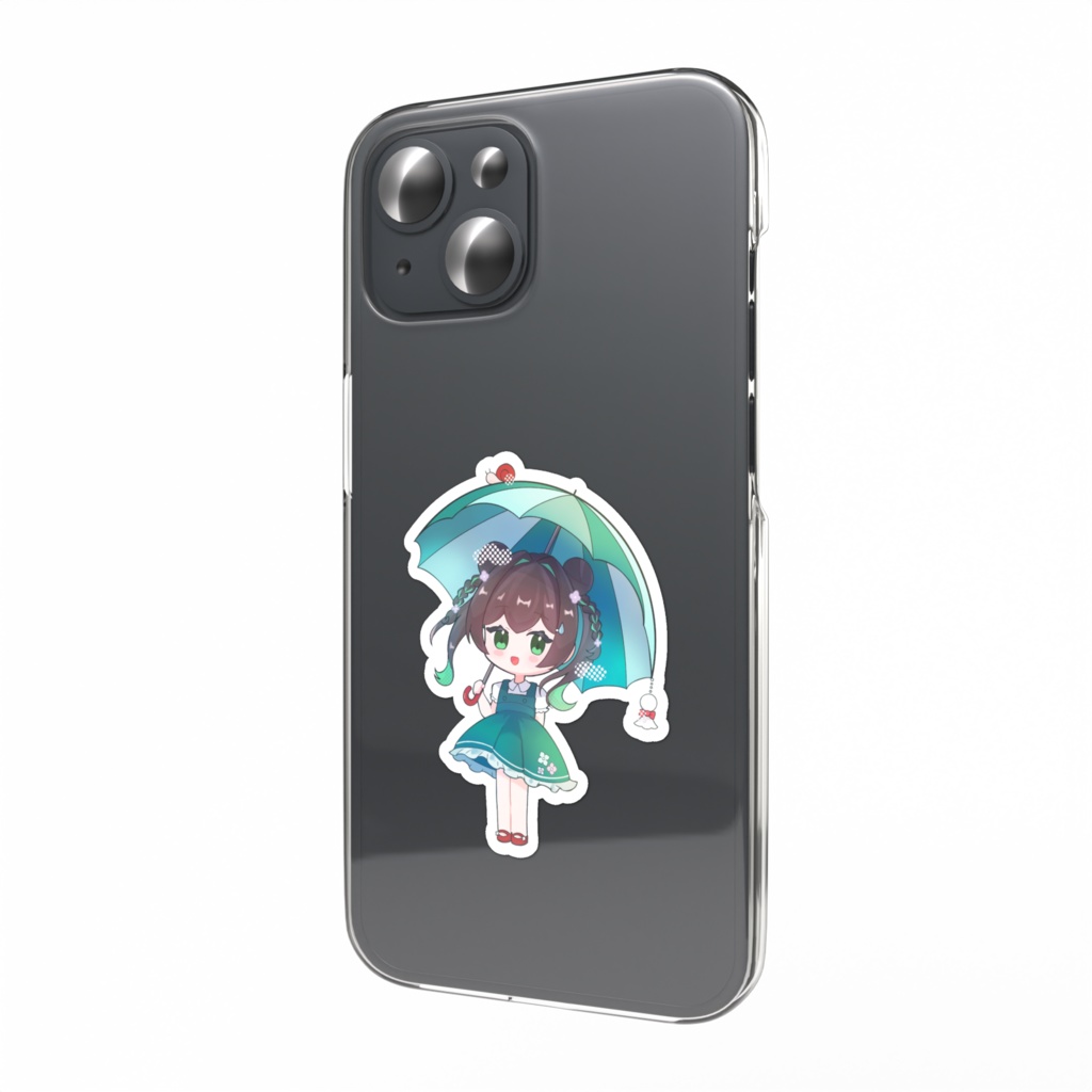 梅雨ちゃんスマホステッカー
