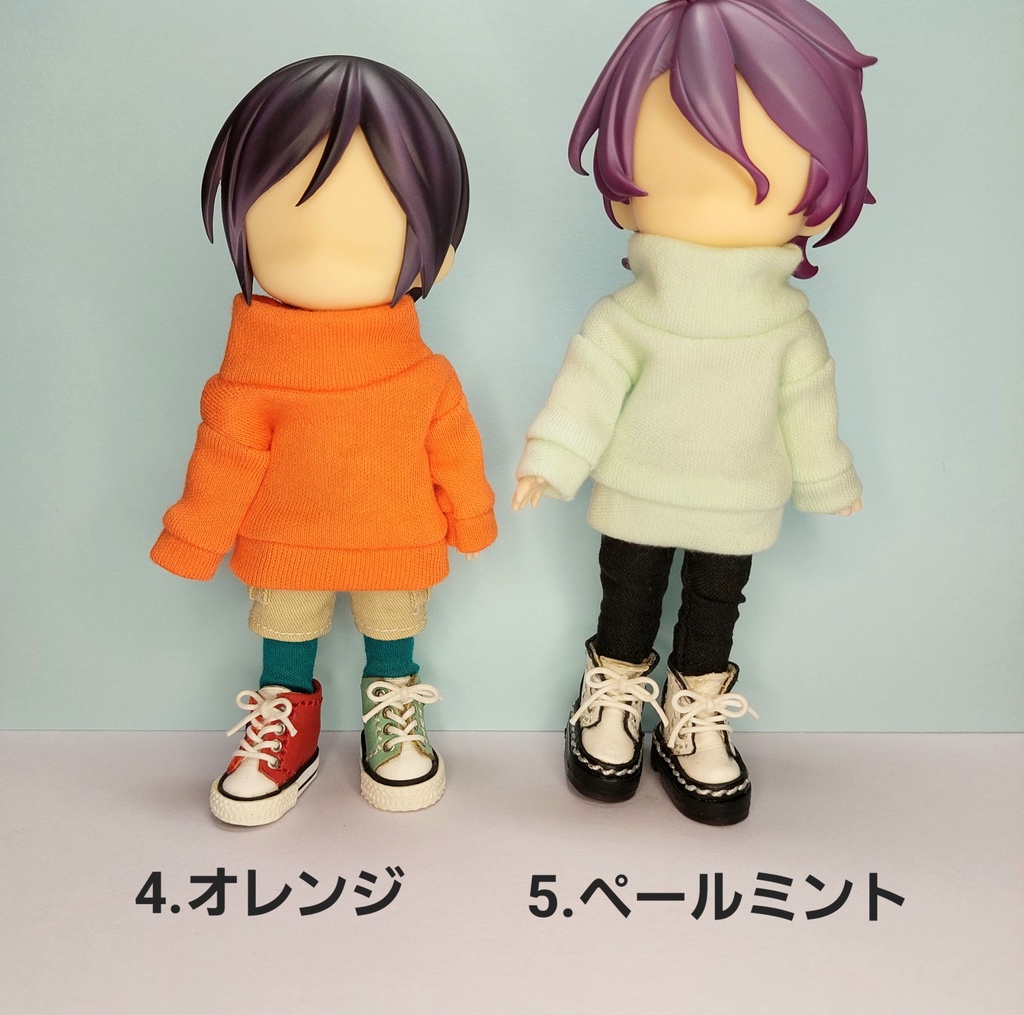 ハイネックゆるニット