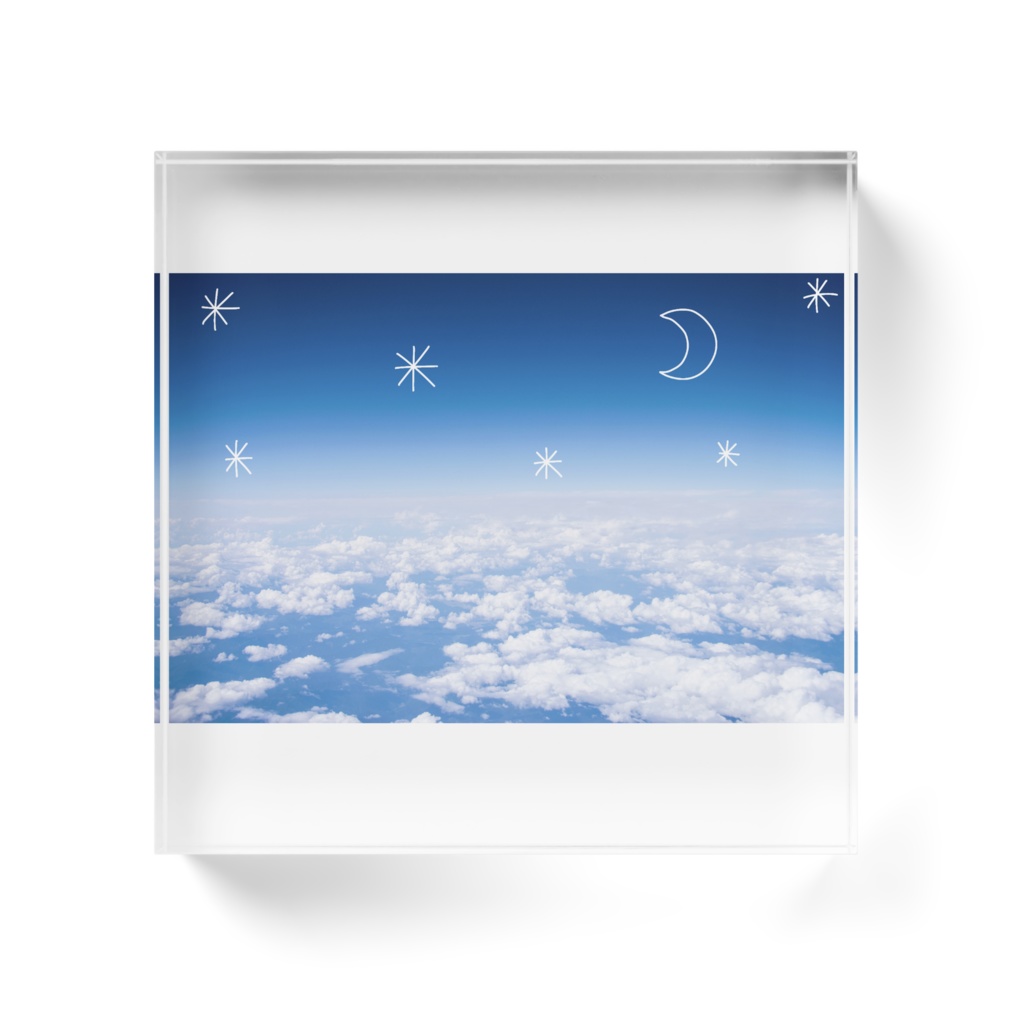 ❄お空にラクガキ❄アクリルブロック