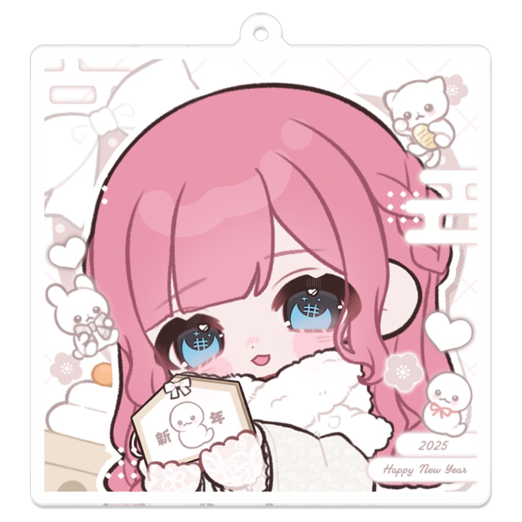 ❄雪見だいふくのお正月アクキー❄