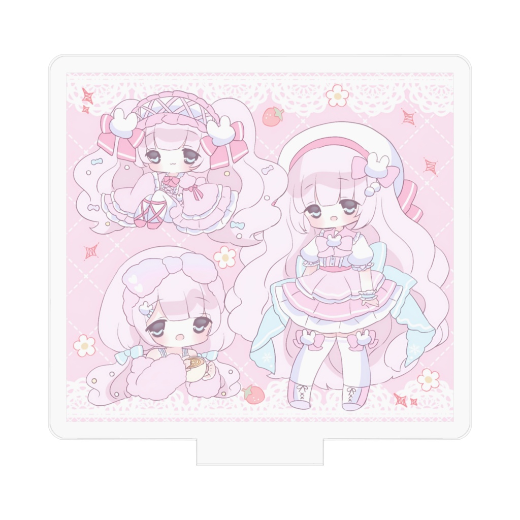 ❄雪見のゆるふわイラスト詰め込みアクリルフィギュア❄