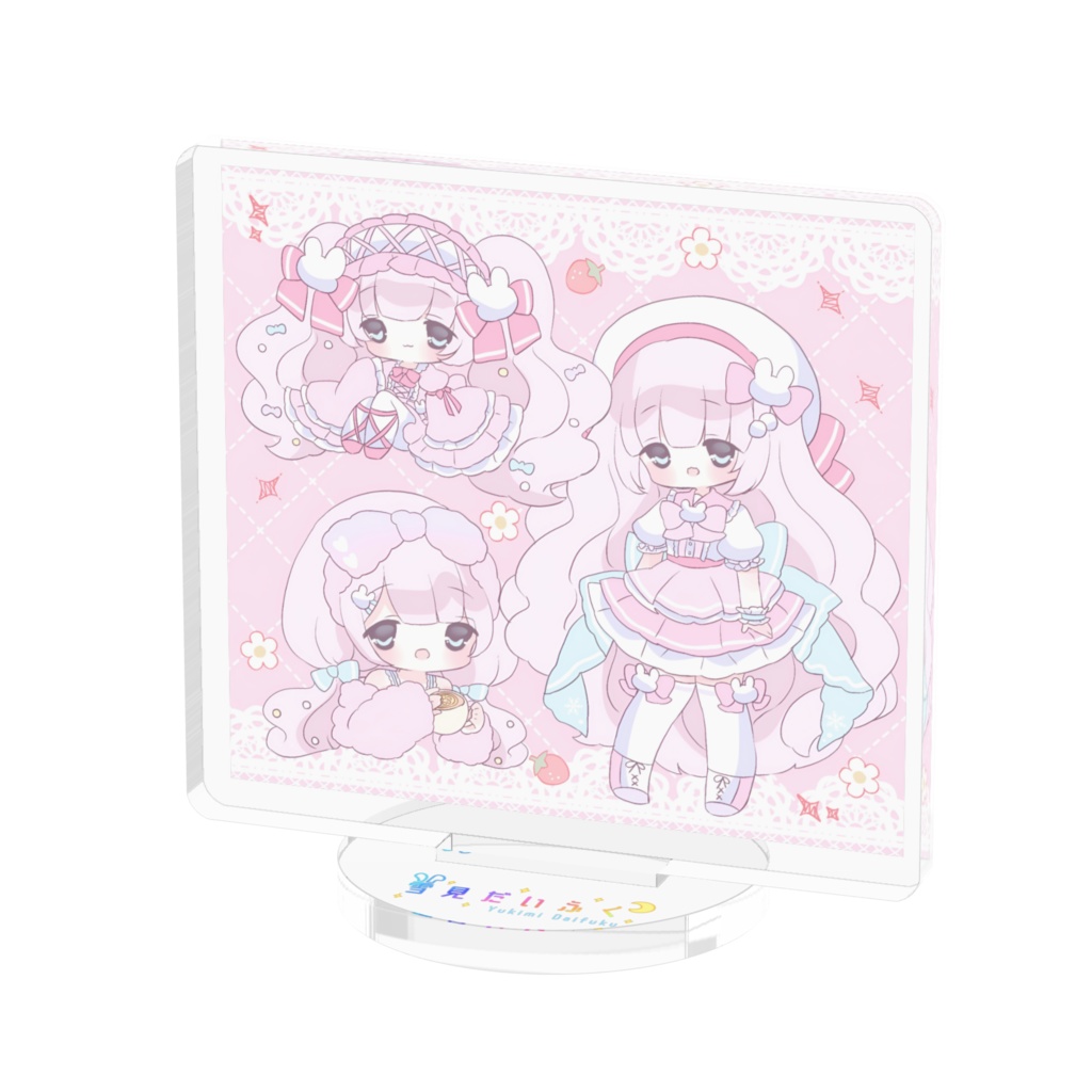 ❄雪見のゆるふわイラスト詰め込みアクリルフィギュア❄