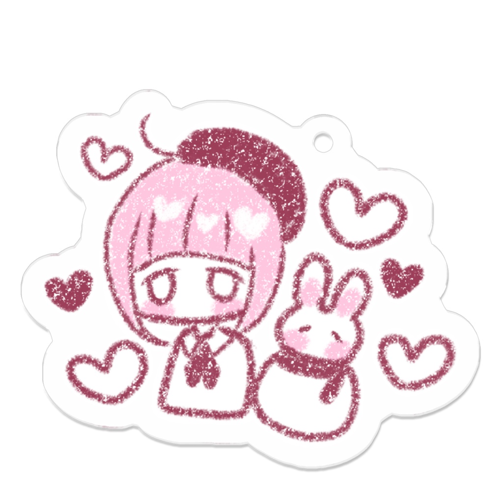 ❄雪見の手書きアクキー❄