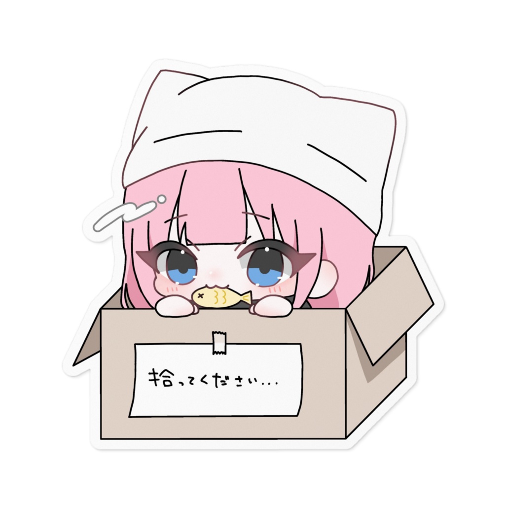 ❄猫雪見ステッカー❄