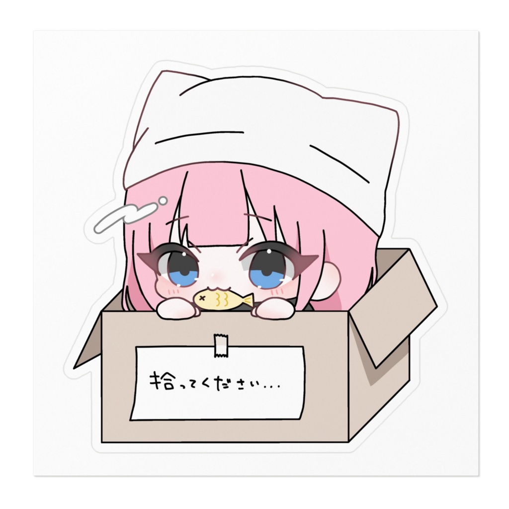 ❄猫雪見ステッカー❄