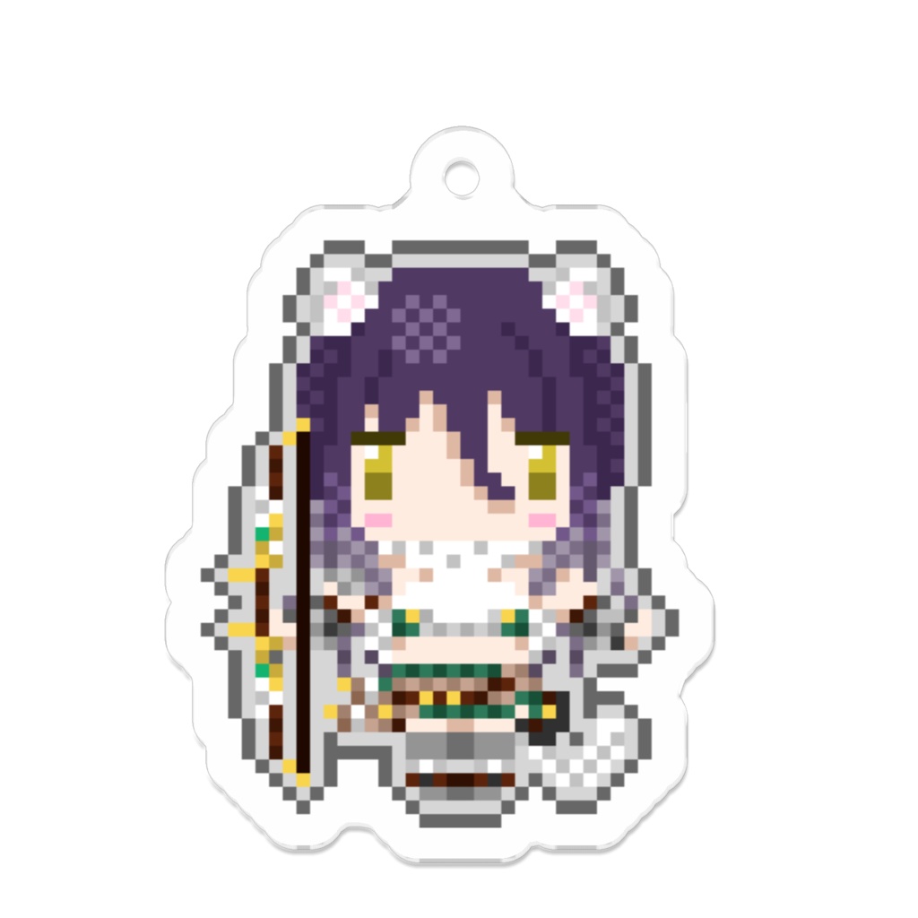 シオリドットアクリルキーホルダー