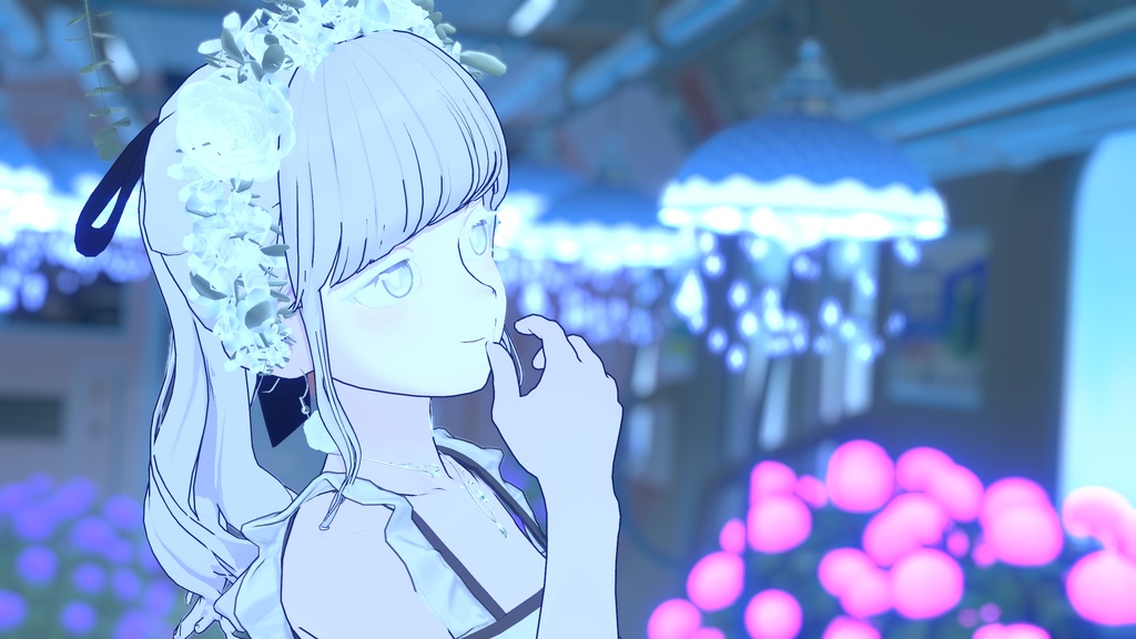 Sky clear eye& eyelashes texture