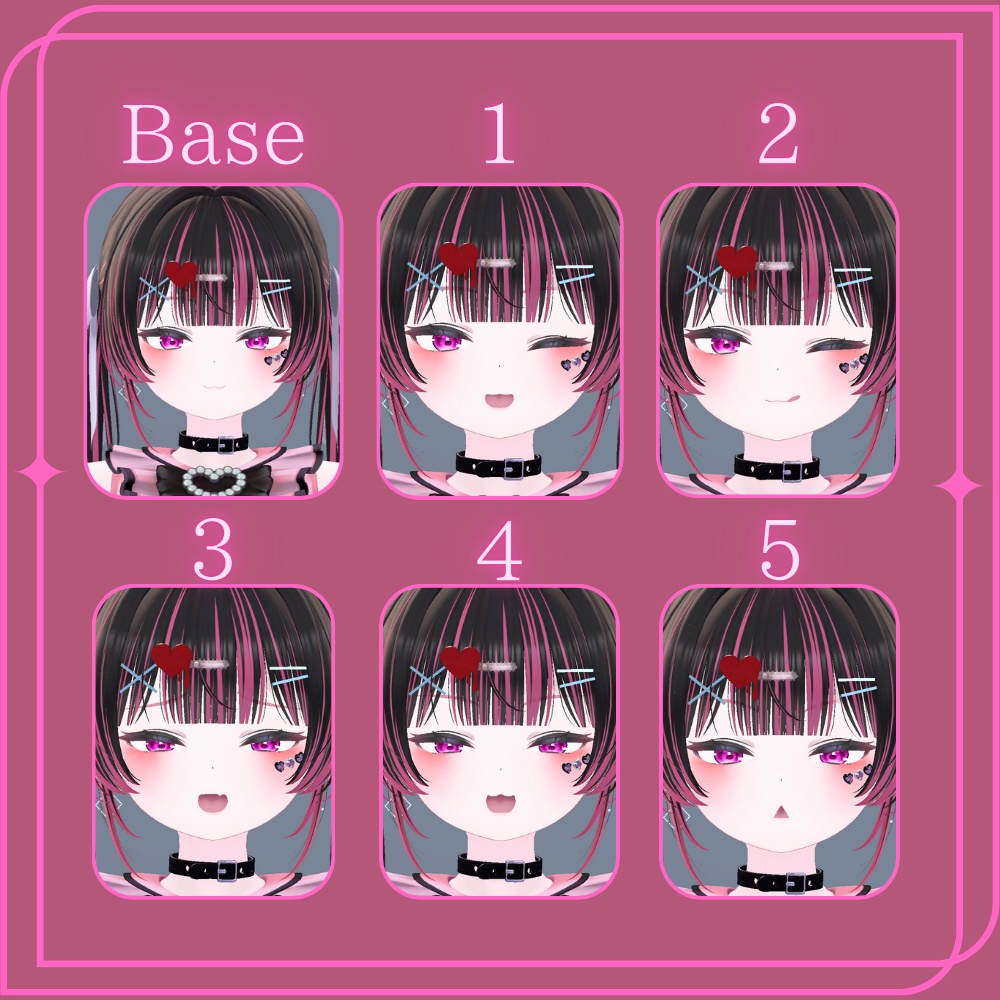 真冬 地雷系表情・Face animationセット