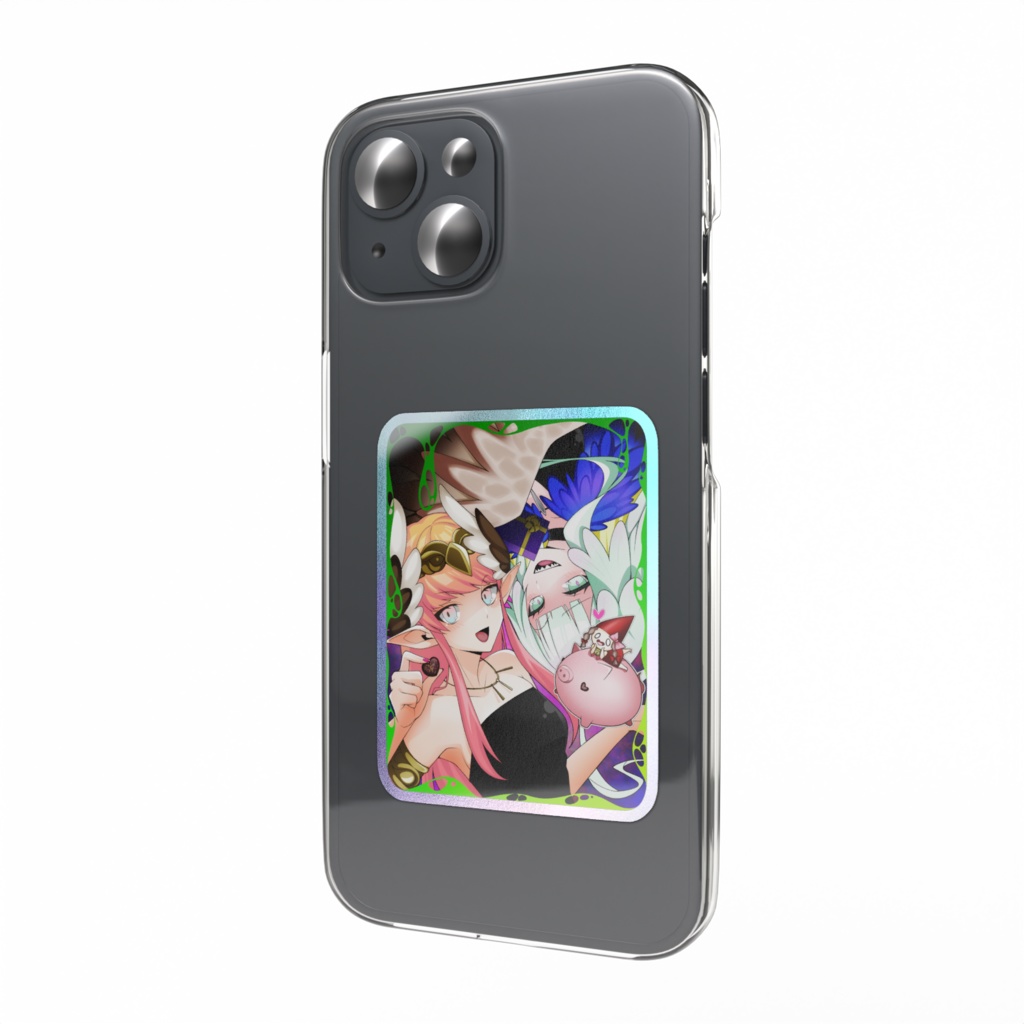 キルケー&ロウヒ バレンタイン オーロラスマホステッカー