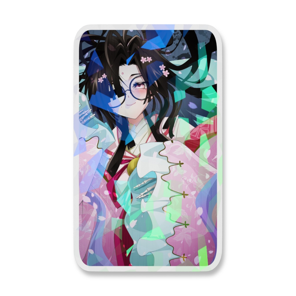 小野小町　ホログラムステッカー