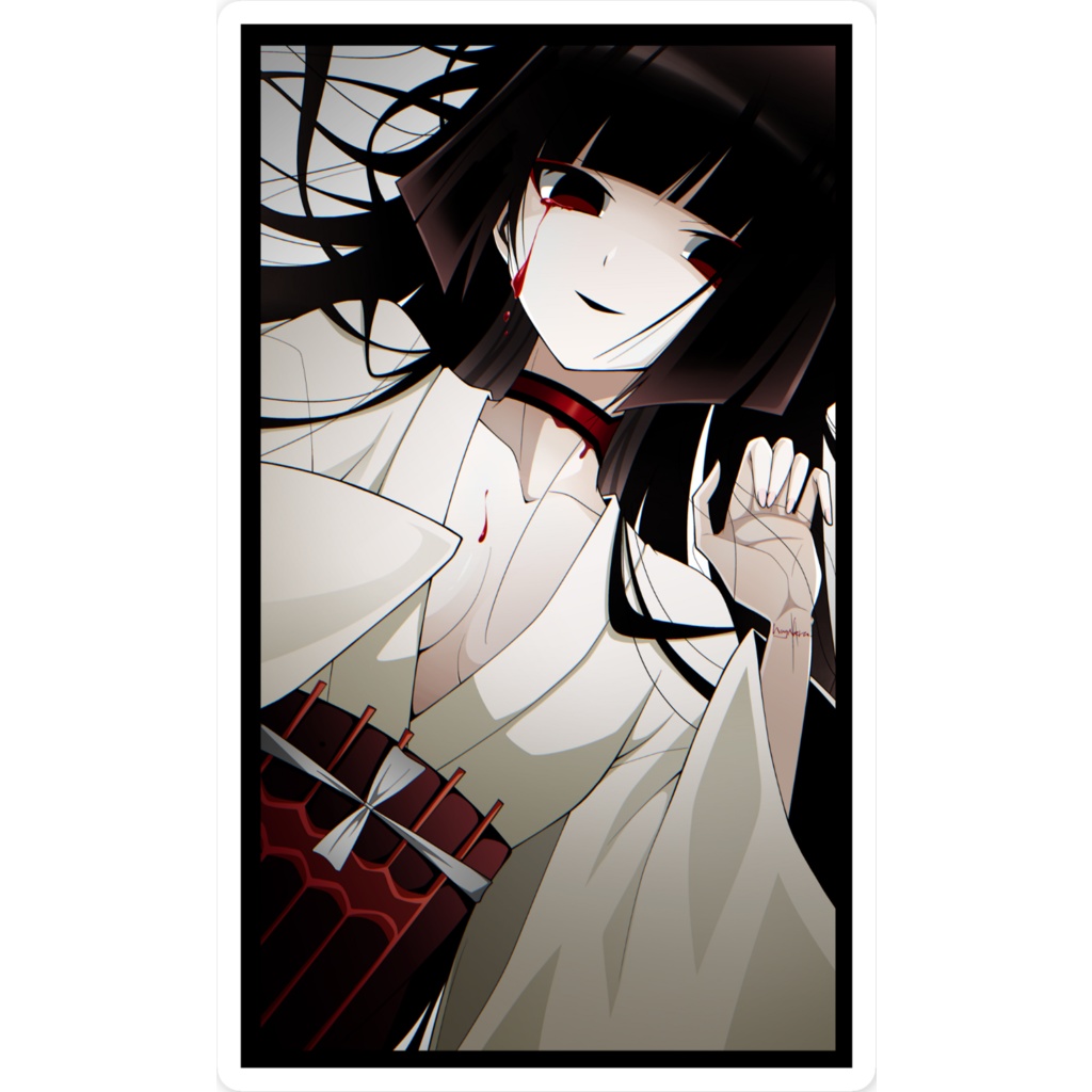 駒姫　スマホステッカー