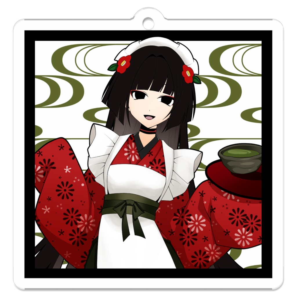 駒姫 和メイド服 アクリルキーホルダー