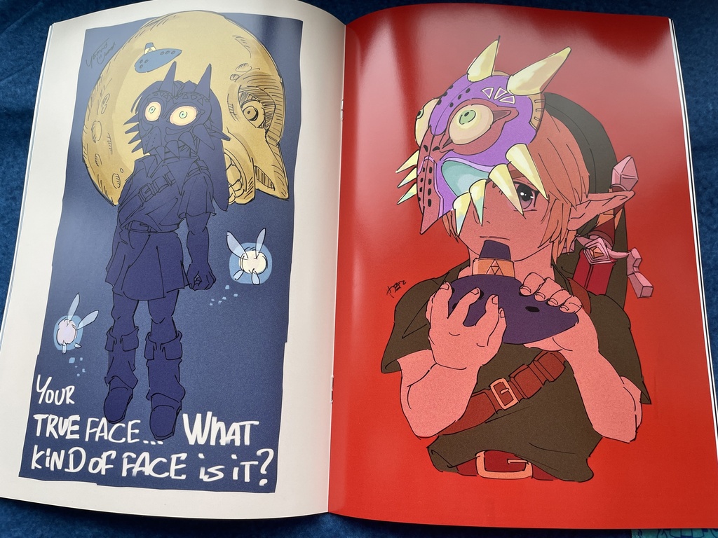 Ocarina of Time and Majora's Mask Link fan art book