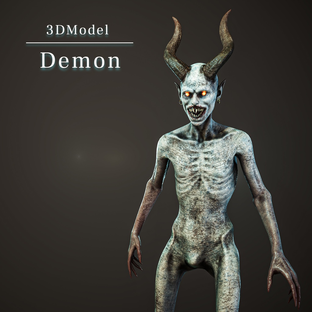 オリジナル デーモン 3Dモデル