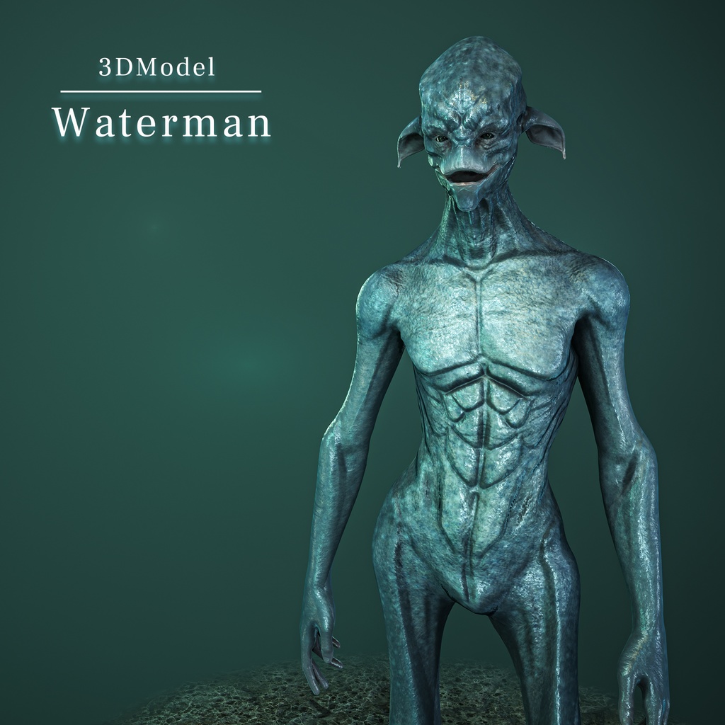 オリジナル 海人 3Dモデル