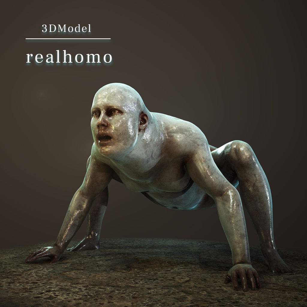 オリジナル リアルホモォ 3Dモデル