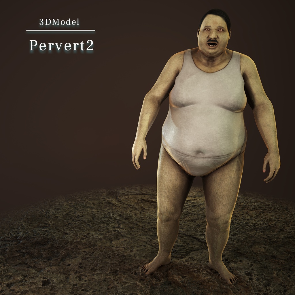 オリジナル おじさん 3Dモデル