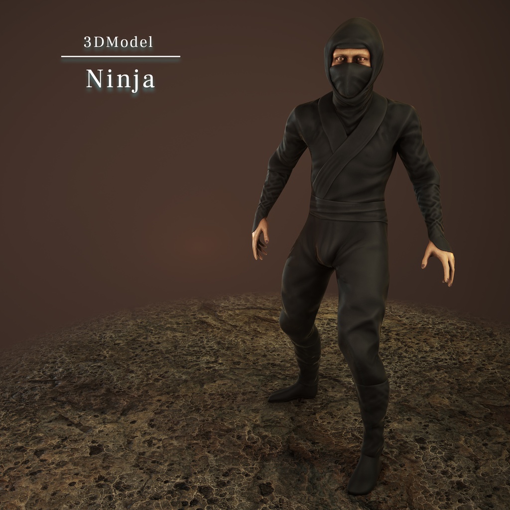 忍者 3Dモデル