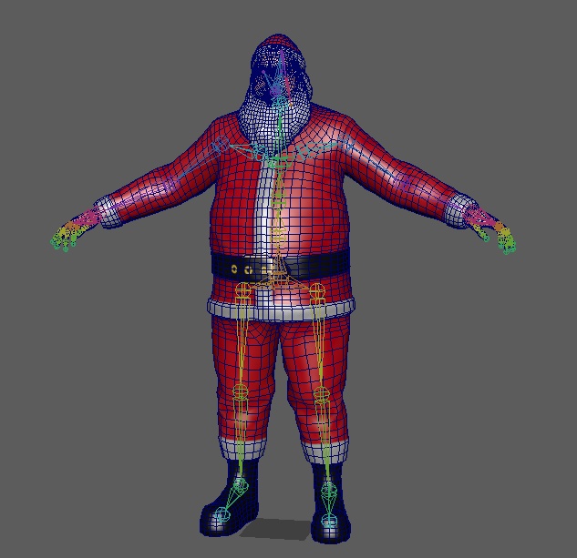 サンタ 3Dモデル