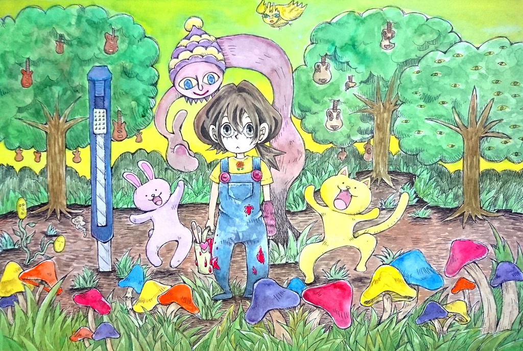 キノコ工場へようこそパスケース