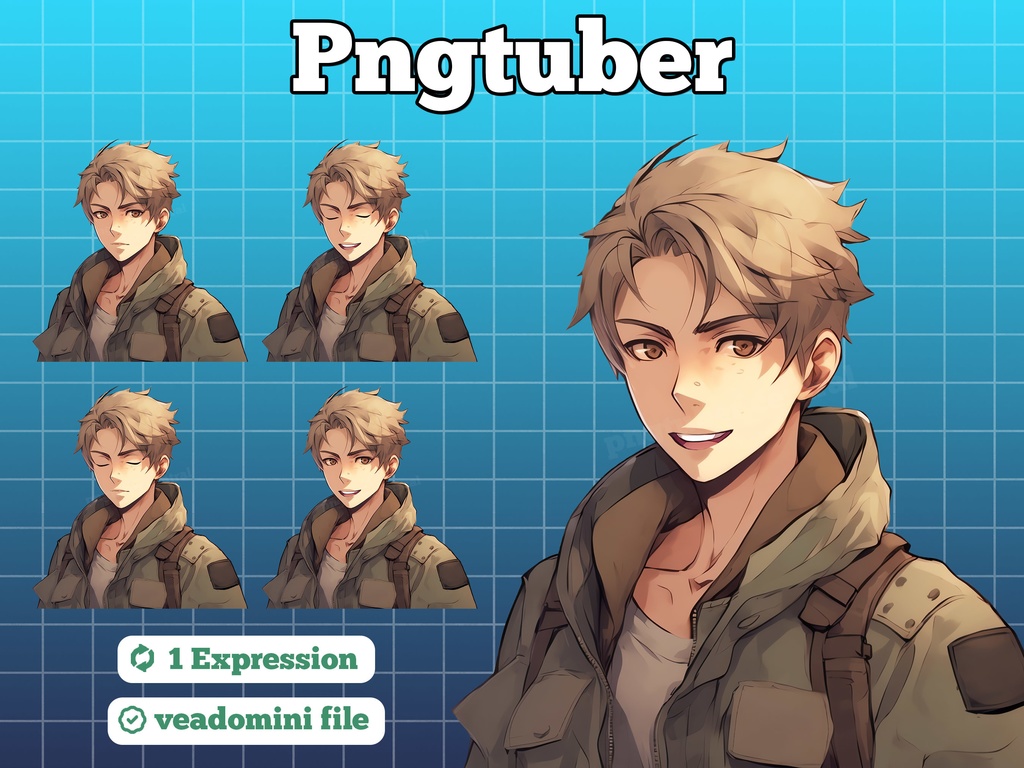 pngtuber, pngtuber male, pngtuber premade, pngtuber overlay, pngtuber twitch, pngtuber model, pngtuber assets, anime army boy