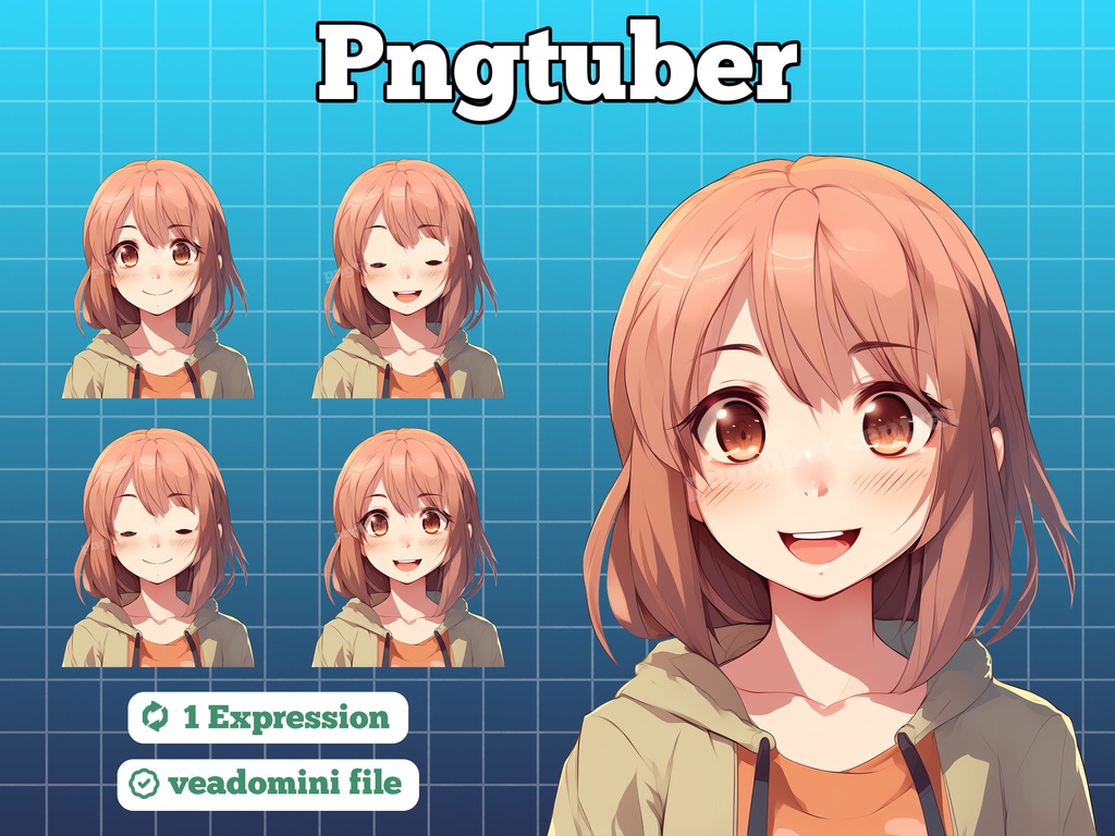 pngtuber, pngtuber premade, pngtuber overlay, pngtuber twitch, pngtuber model, pngtuber assets, anime girl pink hair