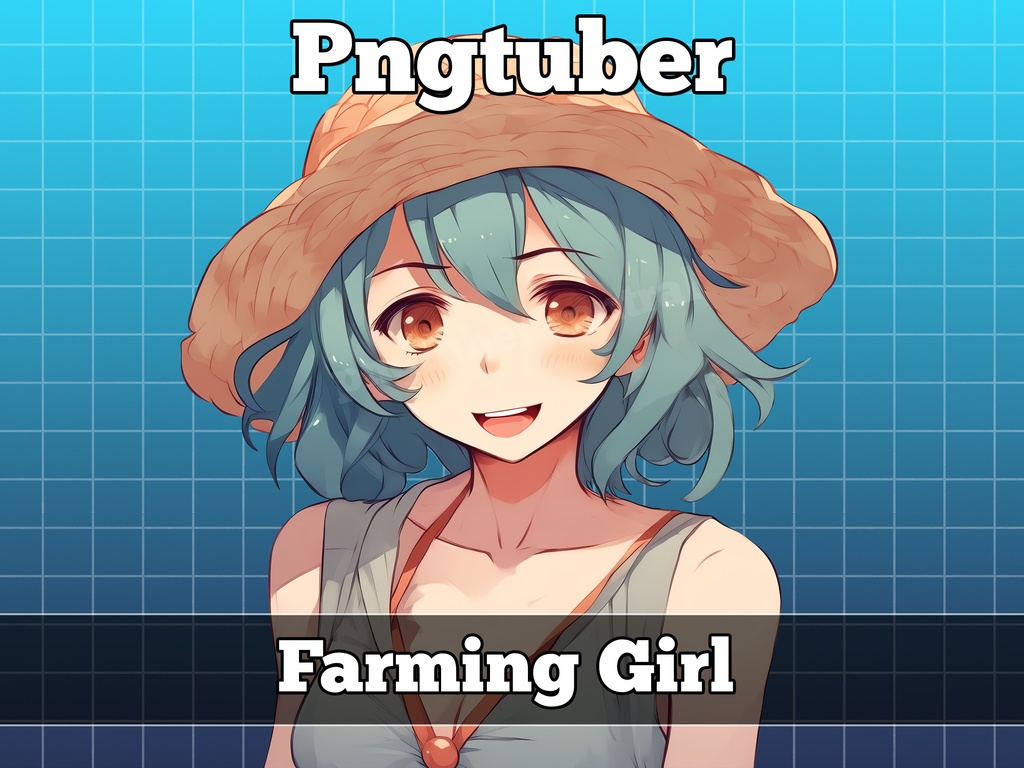 pngtuber, pngtuber male, pngtuber premade, pngtuber overlay, pngtuber twitch, pngtuber model, pngtuber assets, pngtuber boy, farming girl blue hair