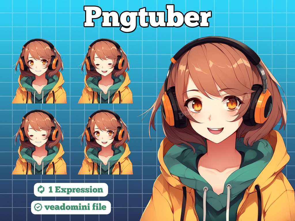 pngtuber, pngtuber premade, pngtuber overlay, pngtuber twitch, pngtuber model, pngtuber assets, gamer girl