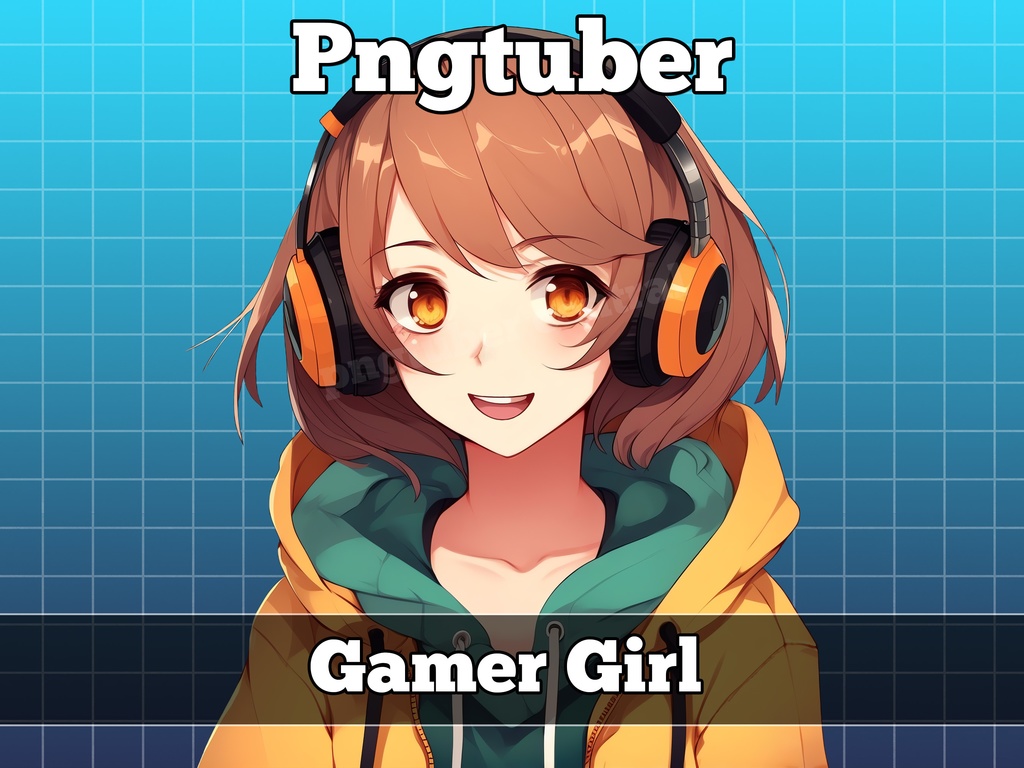 pngtuber, pngtuber premade, pngtuber overlay, pngtuber twitch, pngtuber model, pngtuber assets, gamer girl
