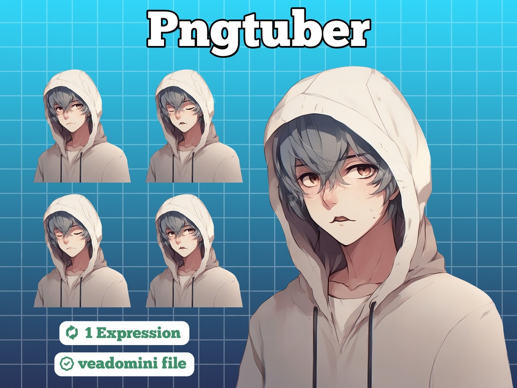 pngtuber, pngtuber premade, pngtuber overlay, pngtuber twitch, pngtuber model, pngtuber assets, white hoodie guy