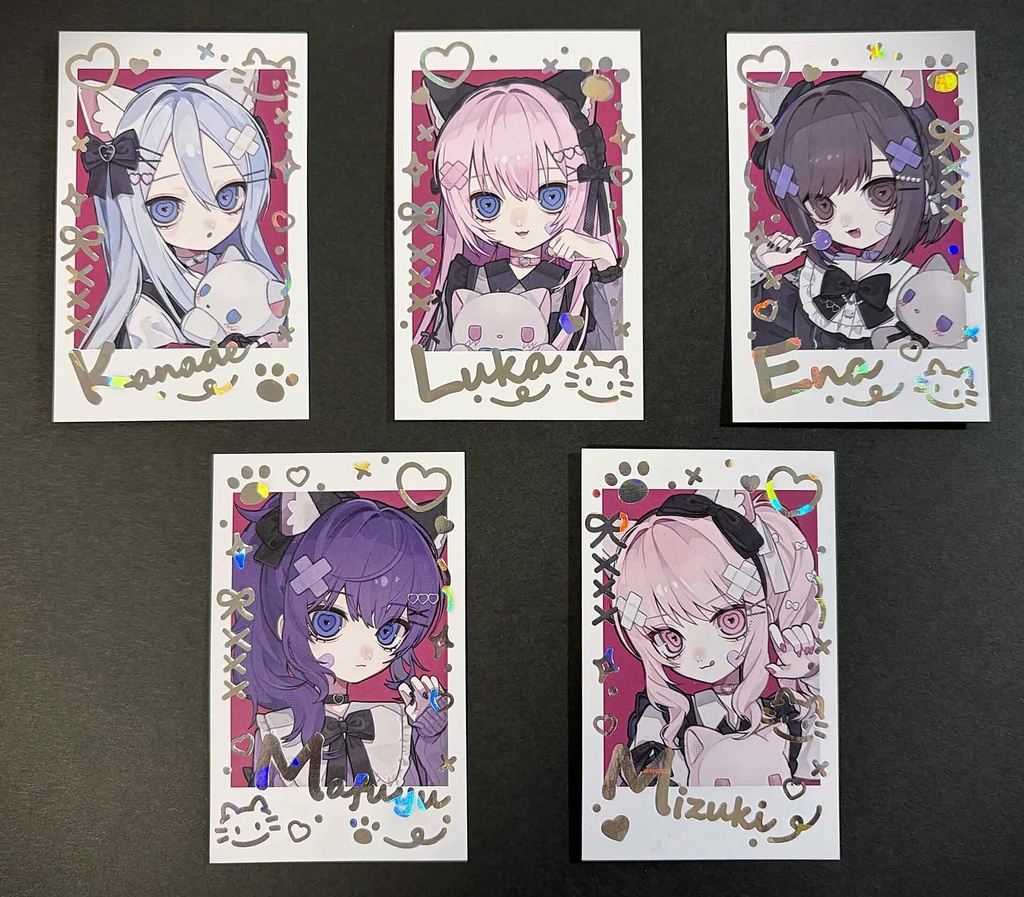 【受注販売】ニーゴ&巡音ルカ 箔押しチェキ