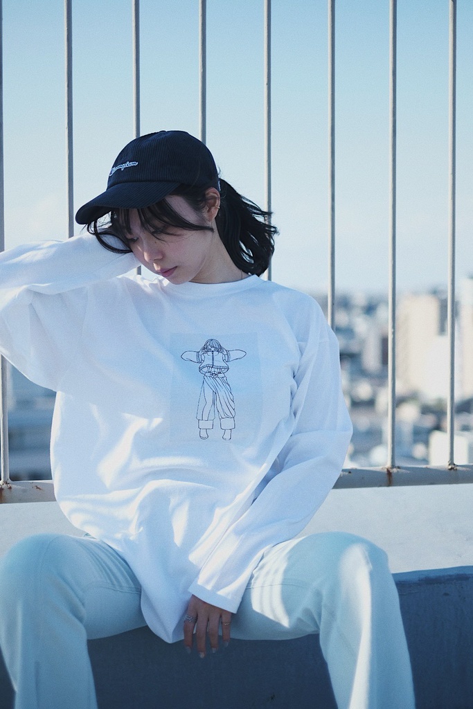 ビッグシルエットTシャツ　柄A 長袖