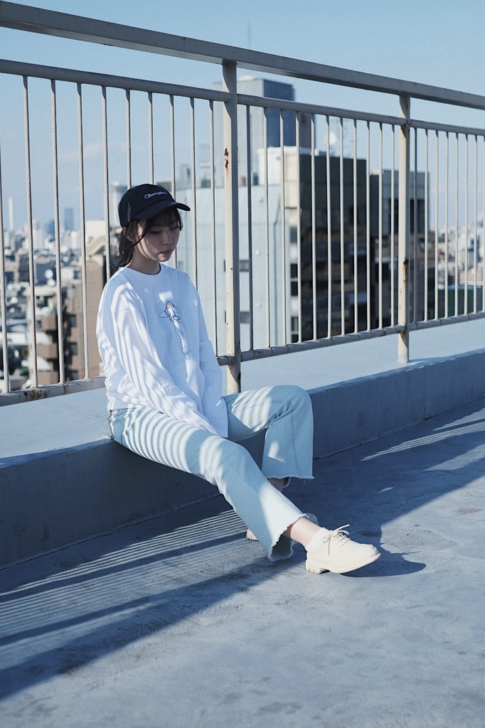 ビッグシルエットTシャツ 柄A 長袖