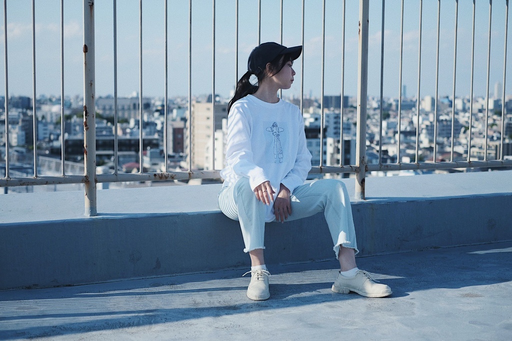 ビッグシルエットTシャツ 柄A 長袖