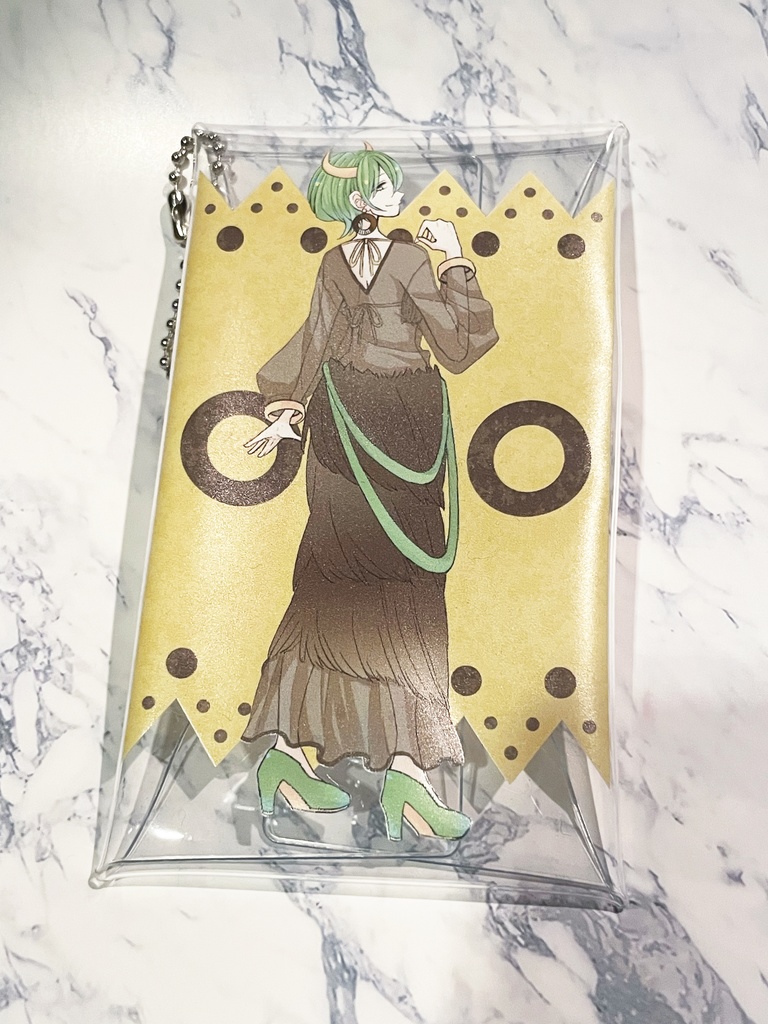 【値下げしました🌟】クリアポーチS　柄F