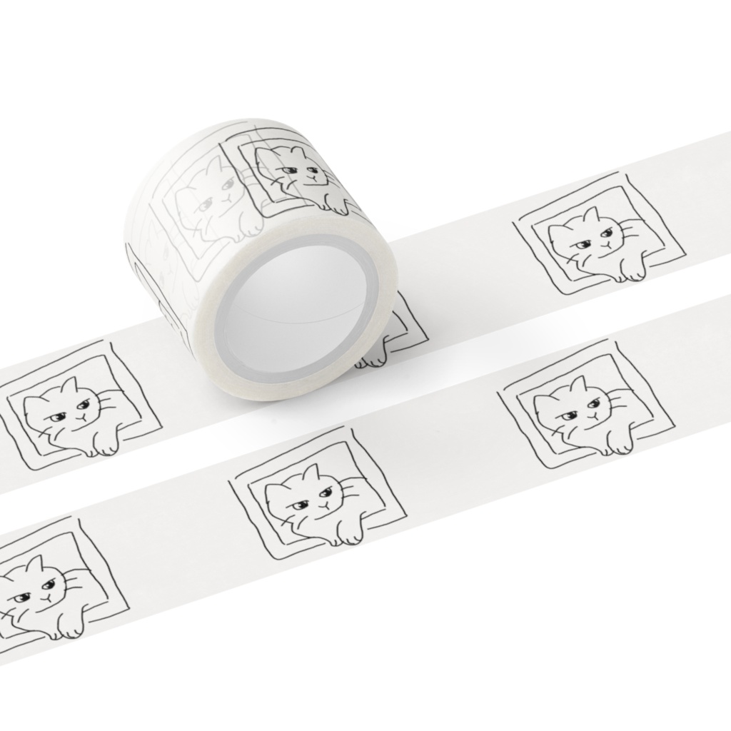 ねこまどマスキングテープ