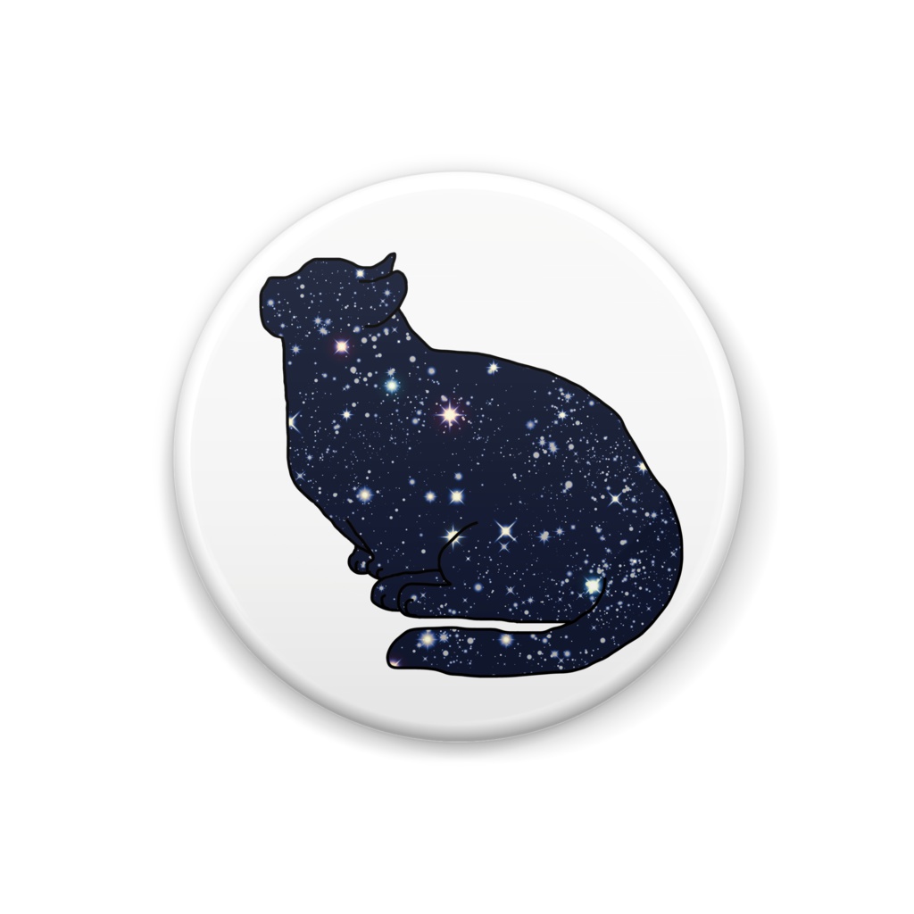 夜空ねこ 缶バッジ