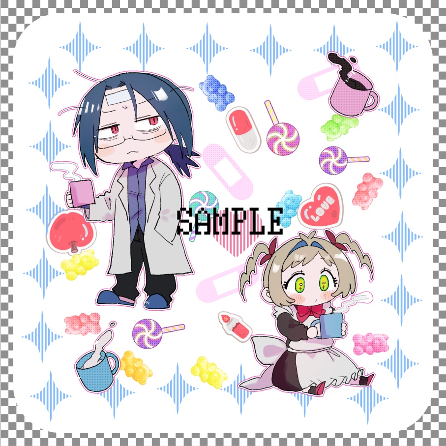 ホログラム紙コースター