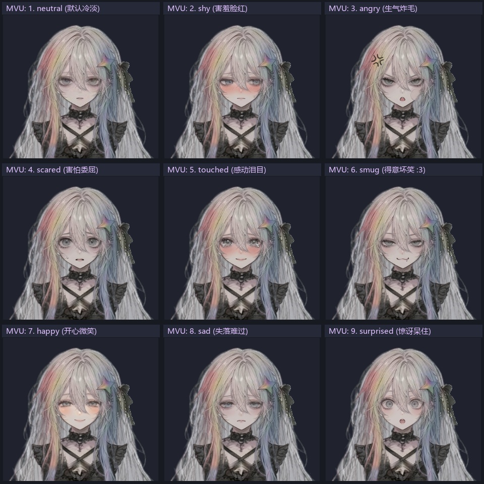 【Live2D / AIデスクトップマスコット】ノクターン&ボタンアイ人形 (Nocturne Interactive Desktop Companion EN/日本語)