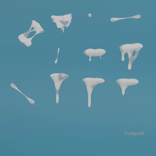 free_stickyliqud_asset 無料液体3Dアセット