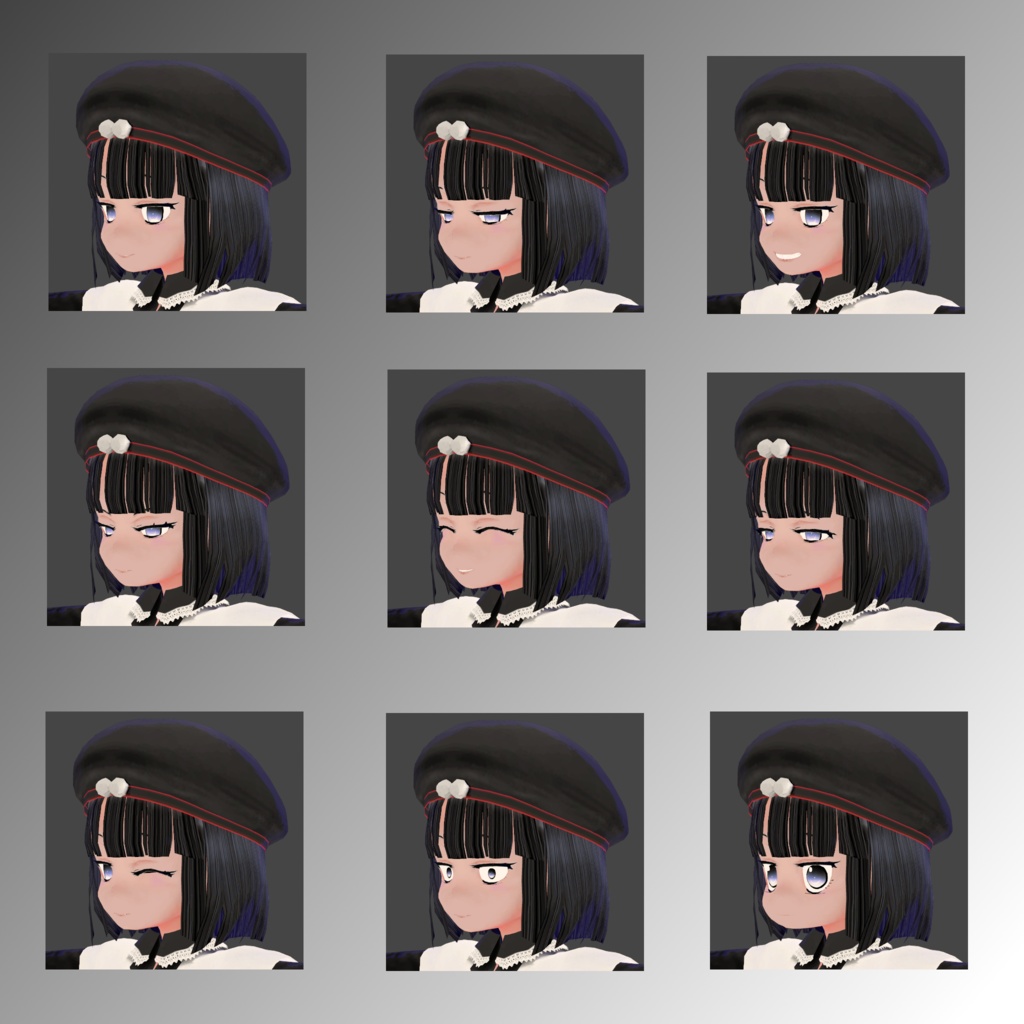 【VRChatアバター対応3Dモデル】夢見 yumemi